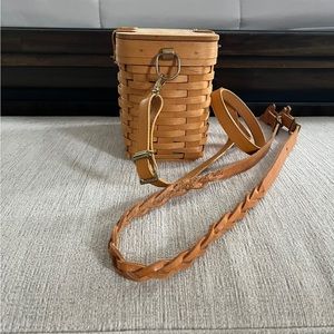 Longaberger Shoulder Purse Basket w/signature (18210)